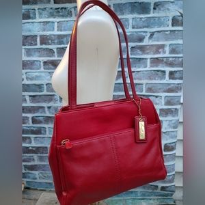 Laura Lansdale purse, shoulder handbag, red!